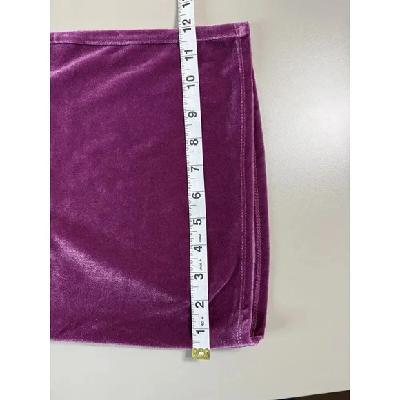 Chaser Women’s Wide Leg Velvet Pants Size Small Purple Drawstring Lounge Cozy - Picture 8 of 11